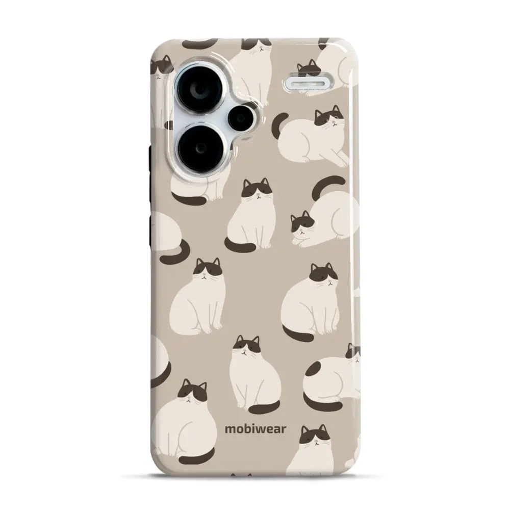 Etui ochronne do Xiaomi Redmi Note 13 Pro Plus 5G, Mobiwear Elite Pro, kawa miau