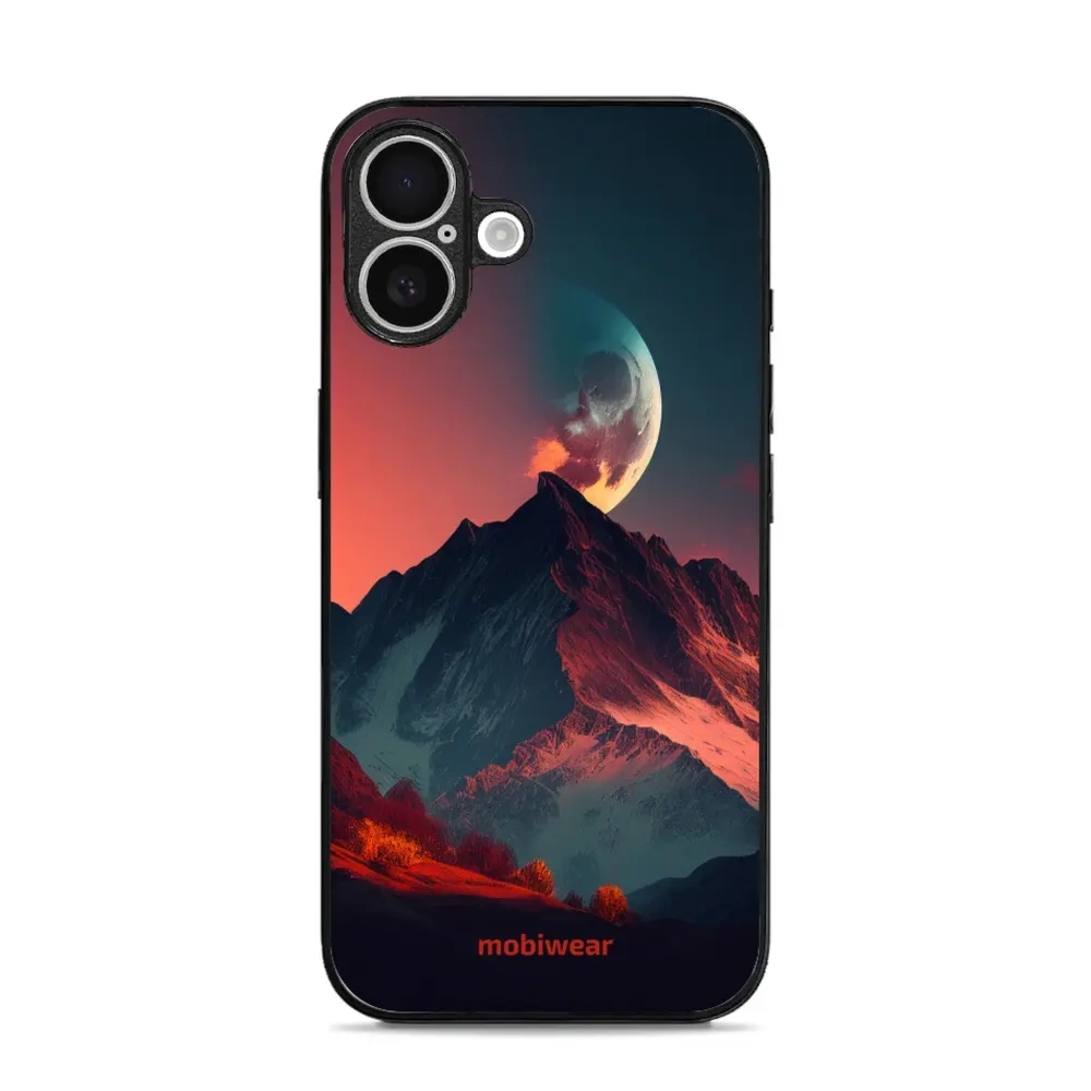 Etui ochronne do iPhone 16, Mobiwear Glossy Case, górski zmierzch