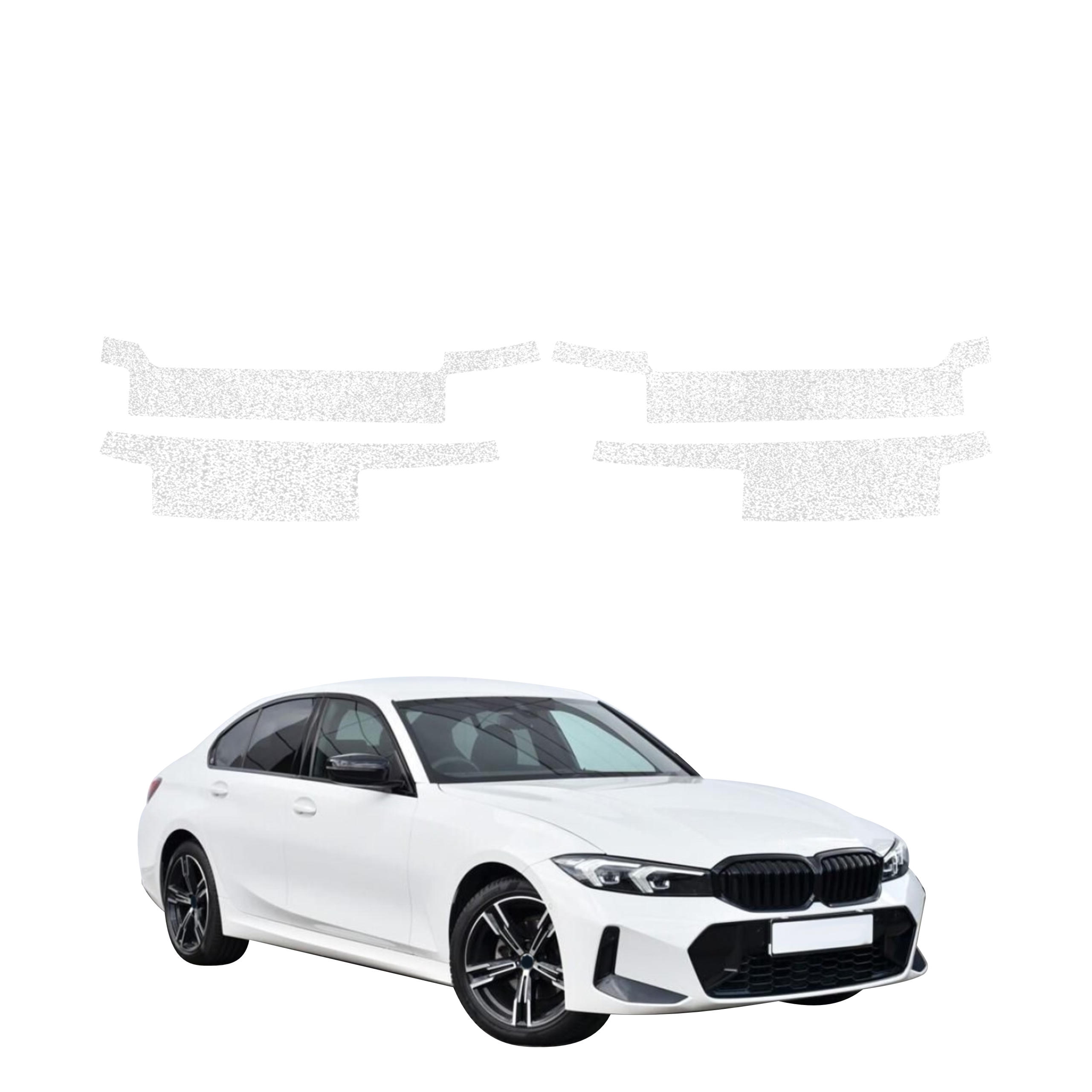 4w1 Biała powłoka techniczna Grizz Protector na progi BMW 3 G20 Sedan (2022-2026)