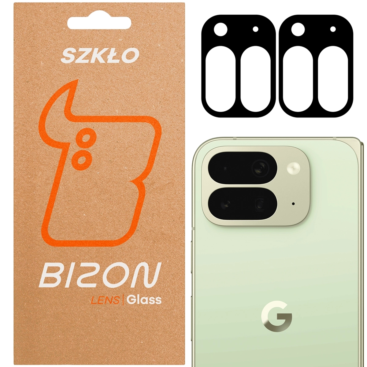 Szkło na aparat Bizon Glass Lens do Google Pixel 10 Pro Fold , 2 sztuki
