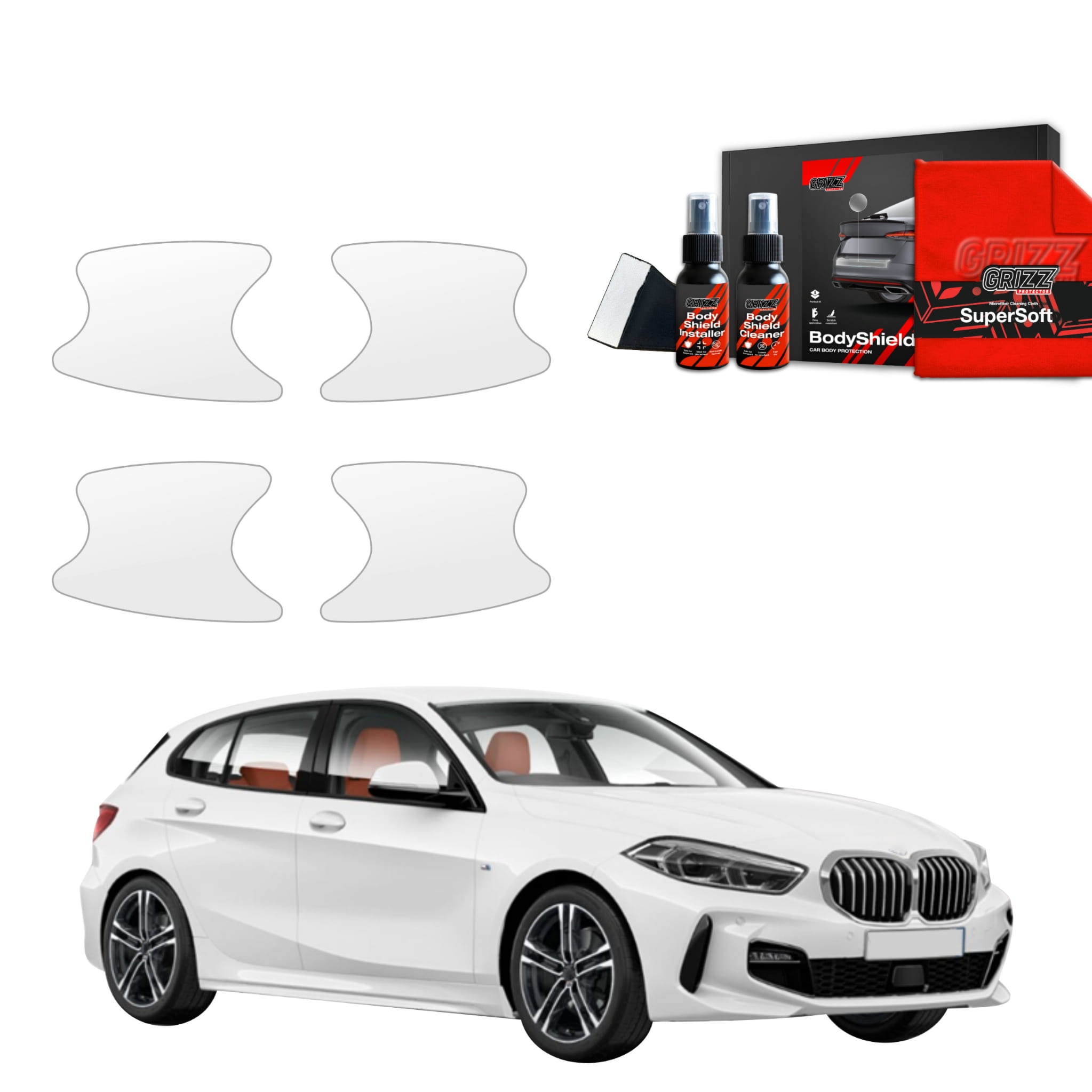 4w1 Folia ochronna Grizz Protector pod klamki do BMW 1 118i (2020-2026)