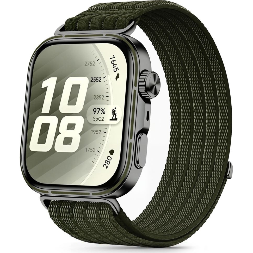 Pasek Tech-Protect Nylon do Huawei Watch Fit 5 / 5 Pro / 4 / 4 Pro / 3,  ciemny zielony