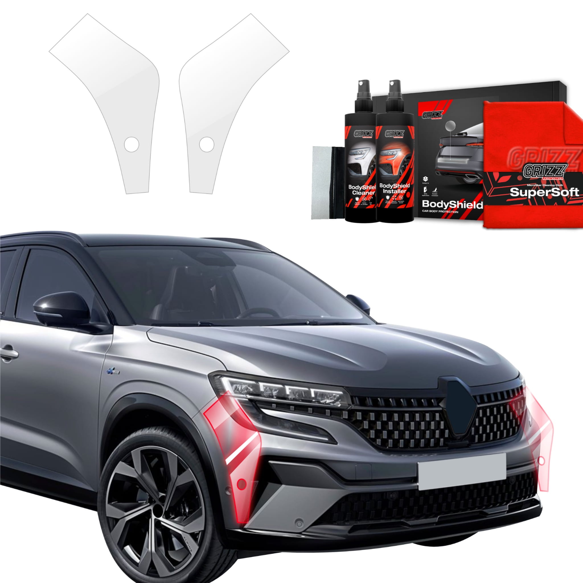 2w1 Folia ochronna Grizz Protector na zderzak do Renault Austral (2022-2026)