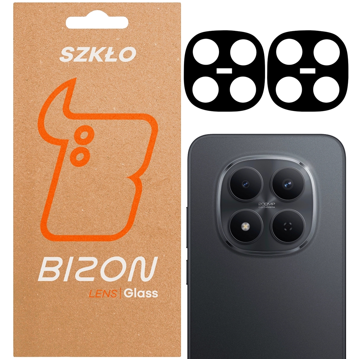 Szkło na aparat Bizon Glass Lens do Xiaomi Redmi Note 15 Pro 5G / 15 Pro Plus 5G / Poco M8 Pro 5G, 2 sztuki