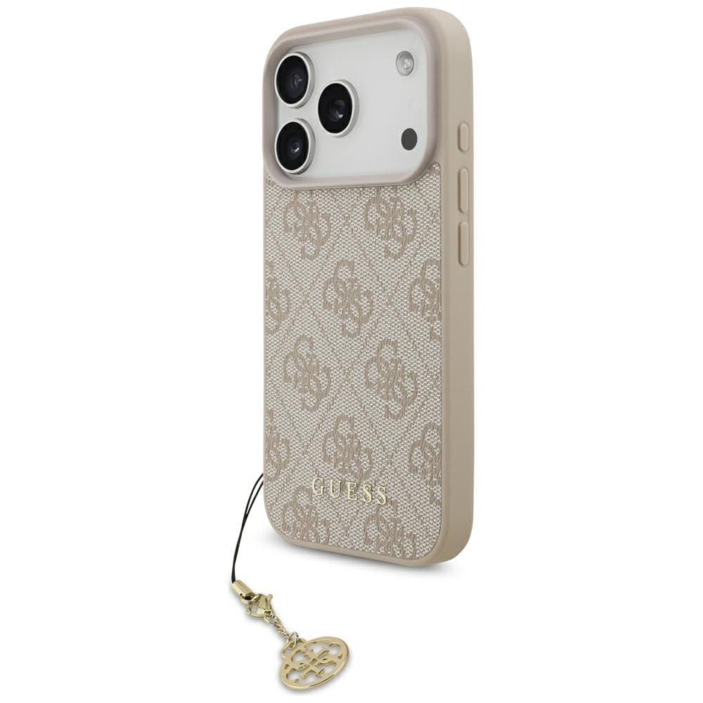 Etui Guess 4G Charms Collection do iPhone 17 Pro, różowe