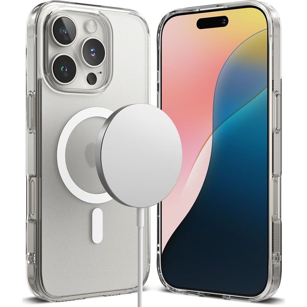 Image of Etui Ringke Fusion Magnetic do iPhone 16 Pro Max do MagSafe, przezroczysto-matowe