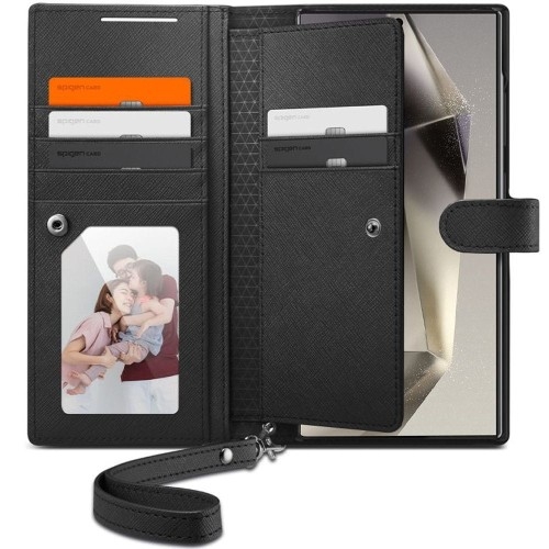 Image of Etui Spigen Wallet S Plus do Galaxy S24 Ultra, czarne