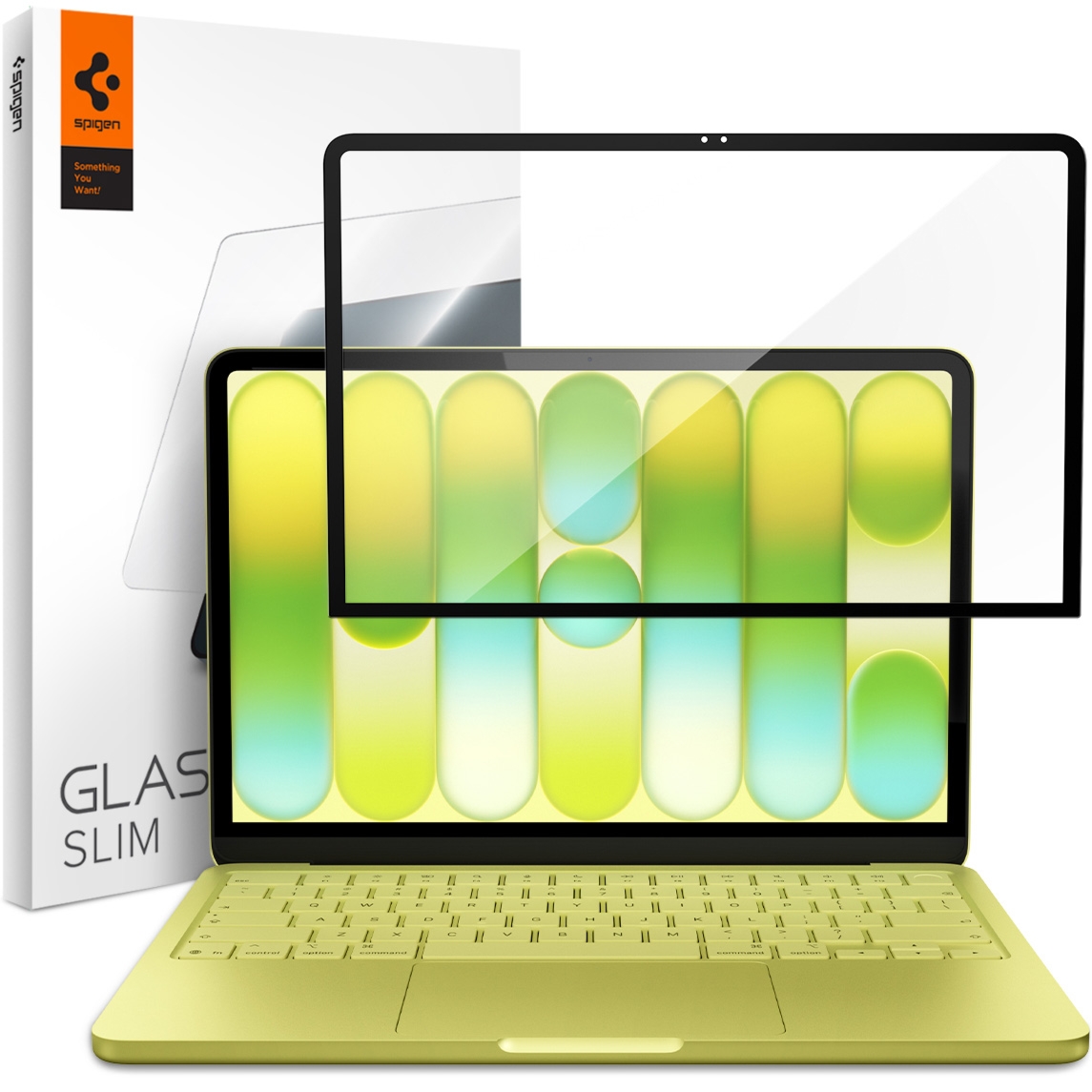 Szkło Spigen Glas.tR Slim do MacBook Neo 13″ A18 Pro 2026, czarne