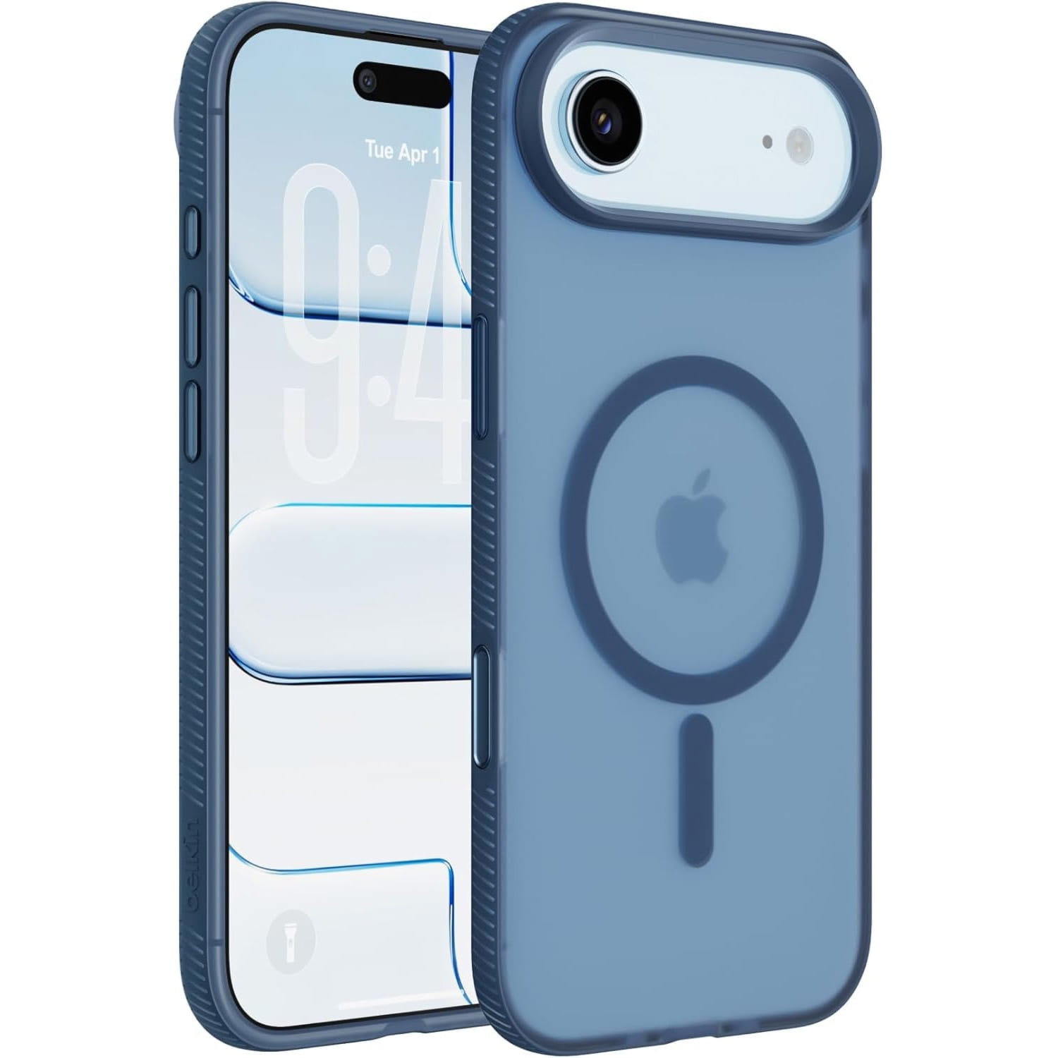 Etui Belkin SheerForce Grip (CC) do MagSafe do iPhone Air, niebieskie