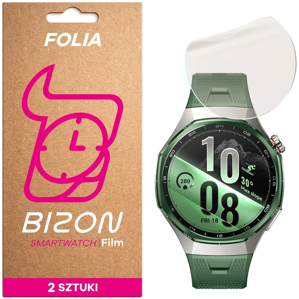 Folia matowa Bizon Watch Film Matte Duo do Huawei Watch GT 7 Pro 46 mm, 2 sztuki