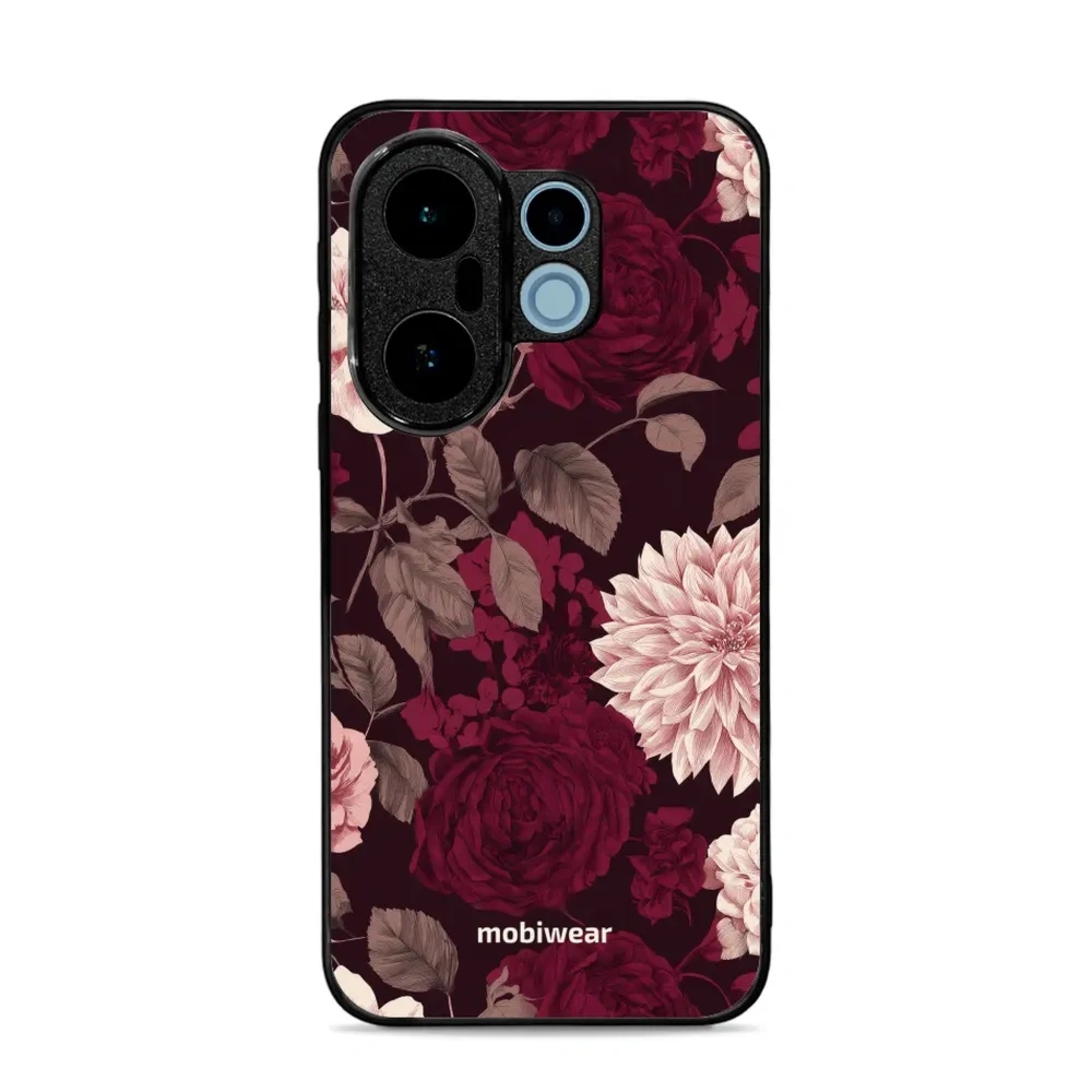 Etui ochronne do vivo X200 FE, Mobiwear Glossy Case, wino i dalie