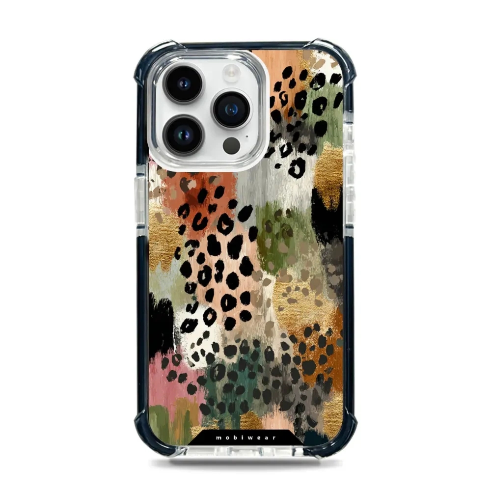 Etui ochronne do iPhone 14 Pro Max do MagSafe, Mobiwear Elite Bumper, malownicze cętki