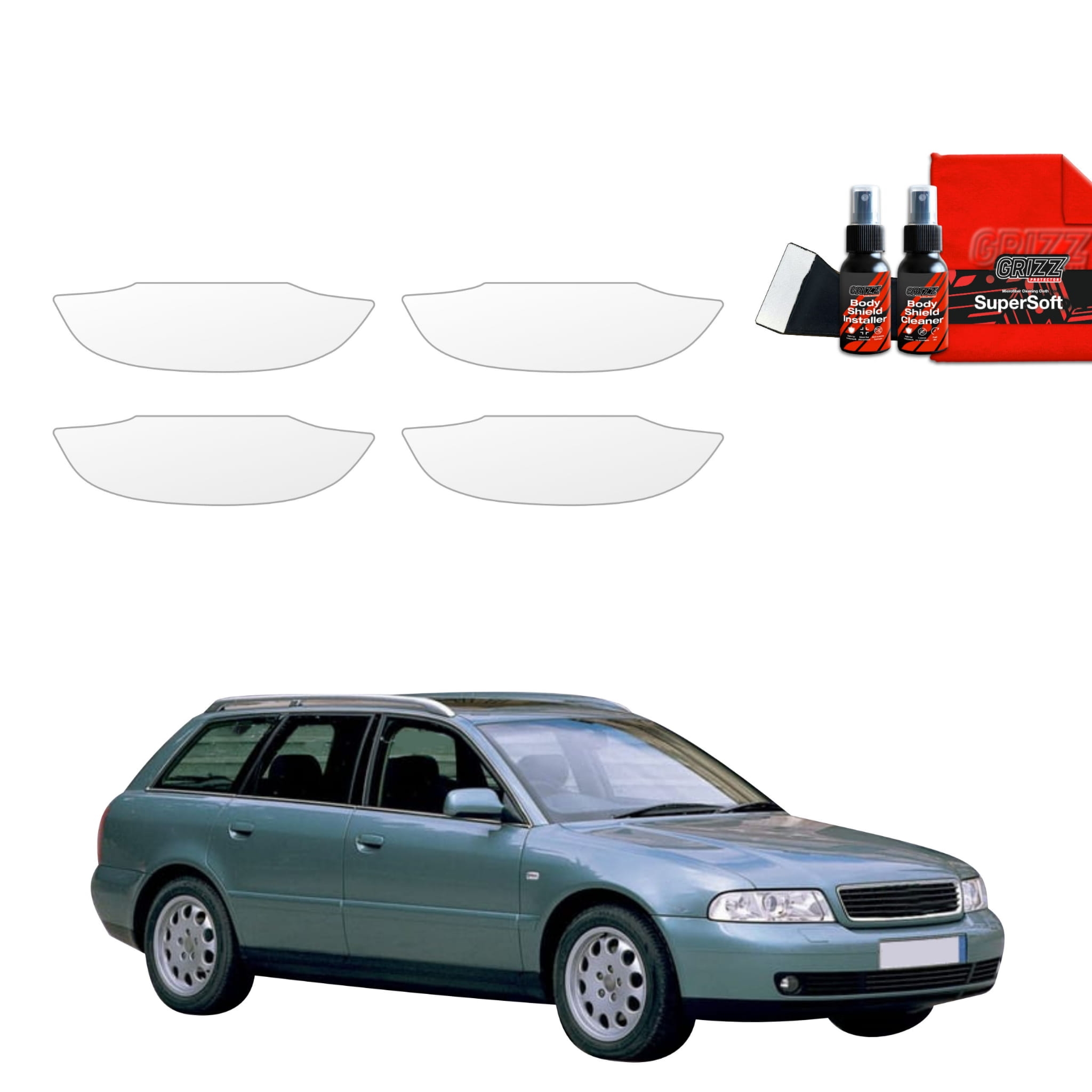 4w1 Folia ochronna pod klamki Grizz Protector do Audi A4 B5 Avant (1994-2001)