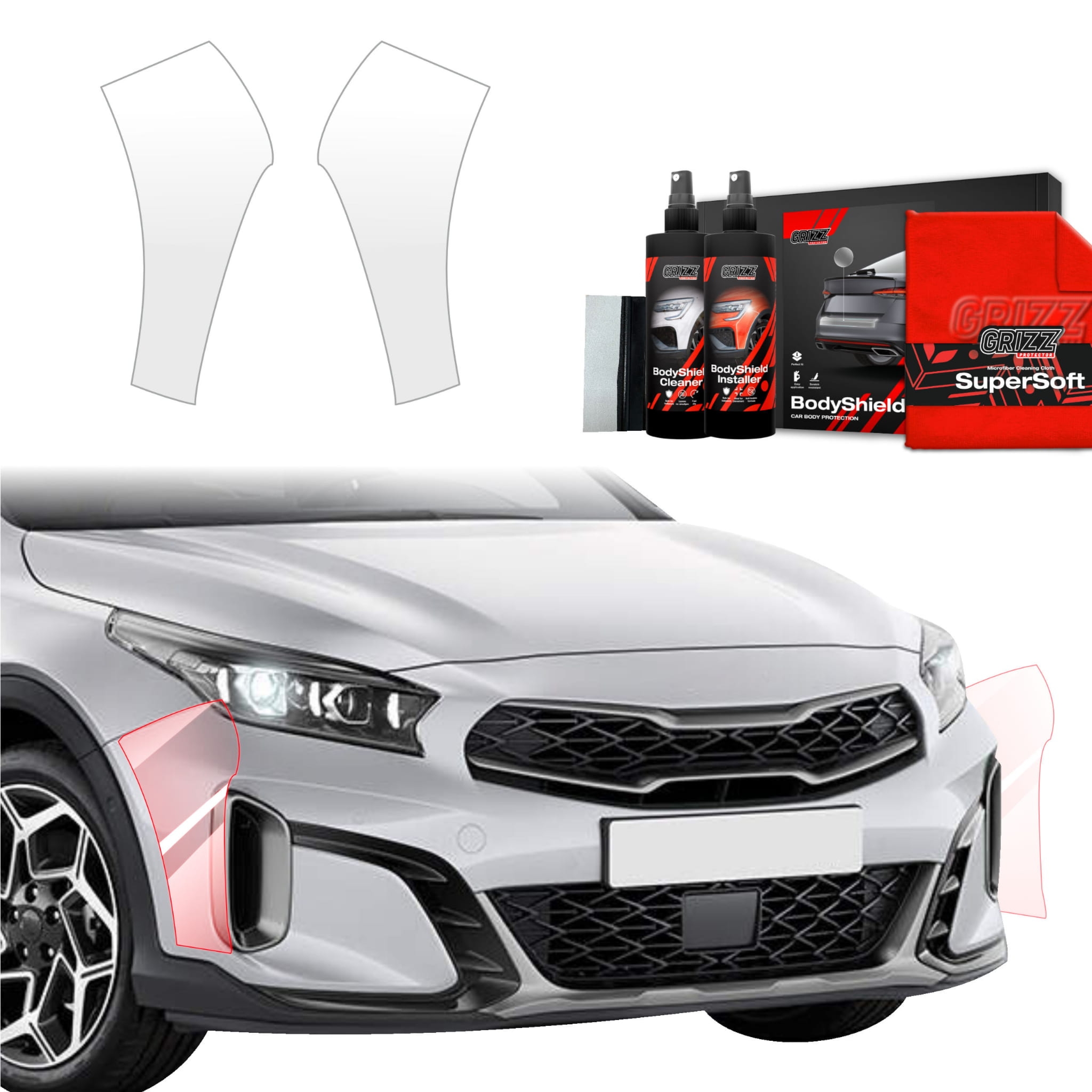 2w1 Folia ochronna na zderzak Grizz Protector do Kia XCeed (2022-2025)