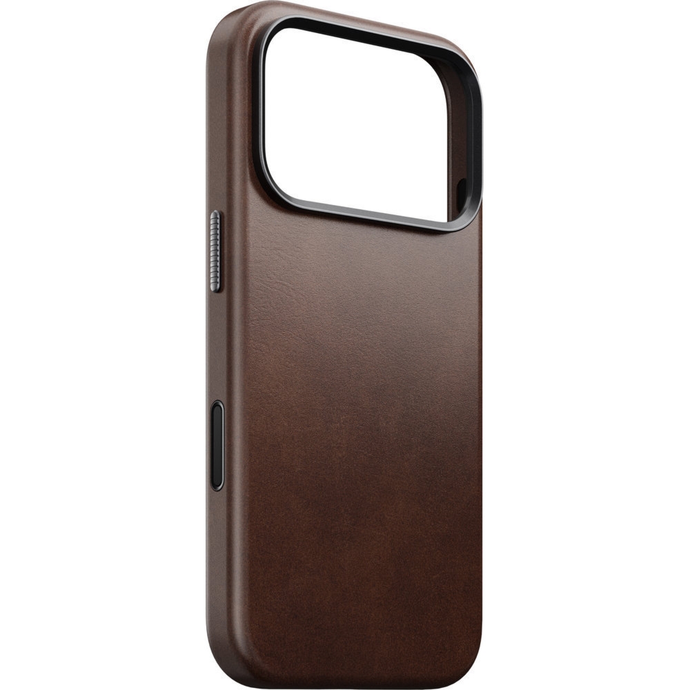 Skórzane etui Nomad Traditional Leather Case Horween Series do MagSafe do iPhone 18 Pro / 17 Pro, rustykalne brązowe