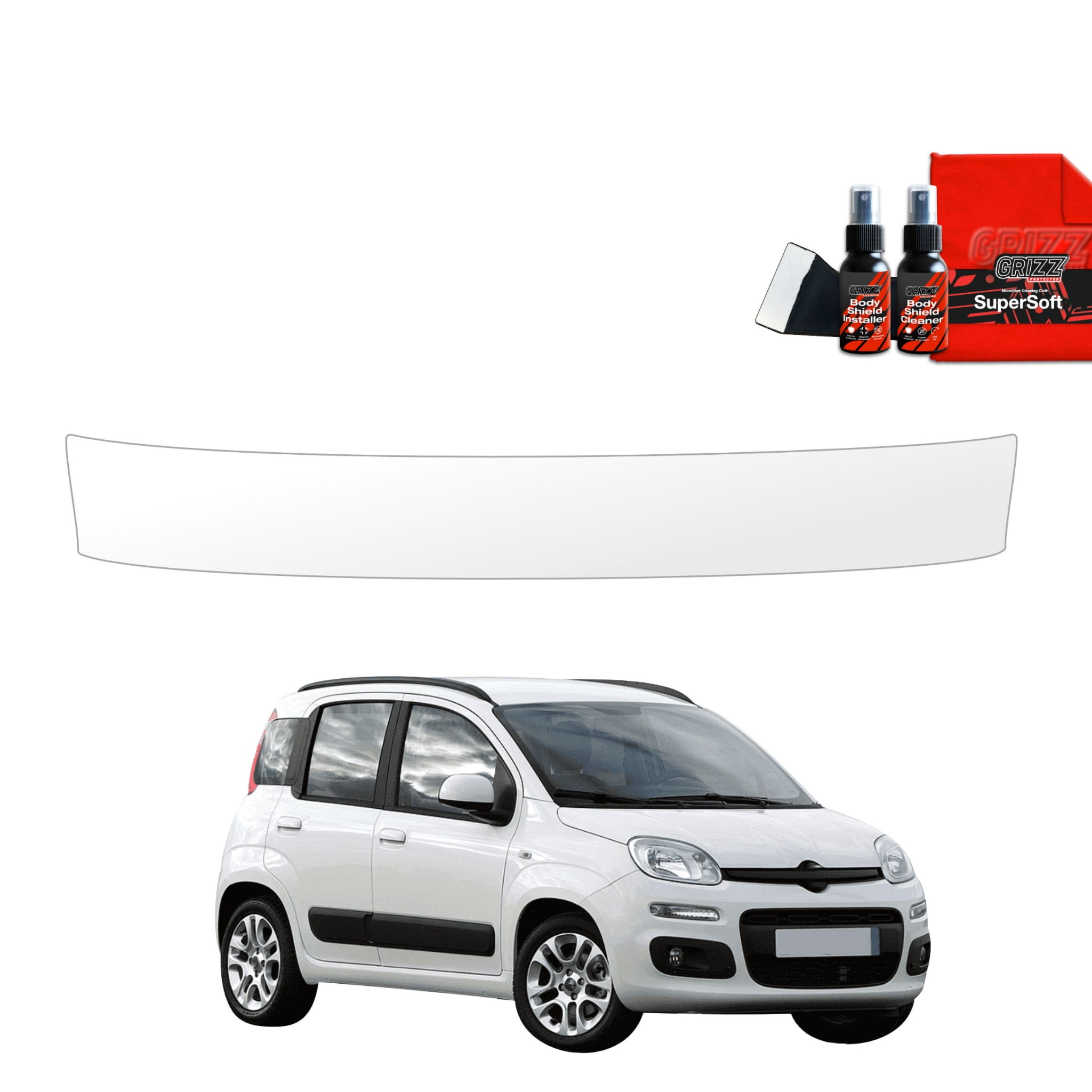 Folia ochronna na próg bagażnika Grizz Protector do Fiat Panda 3 Hatchback 5D (2011-2016)