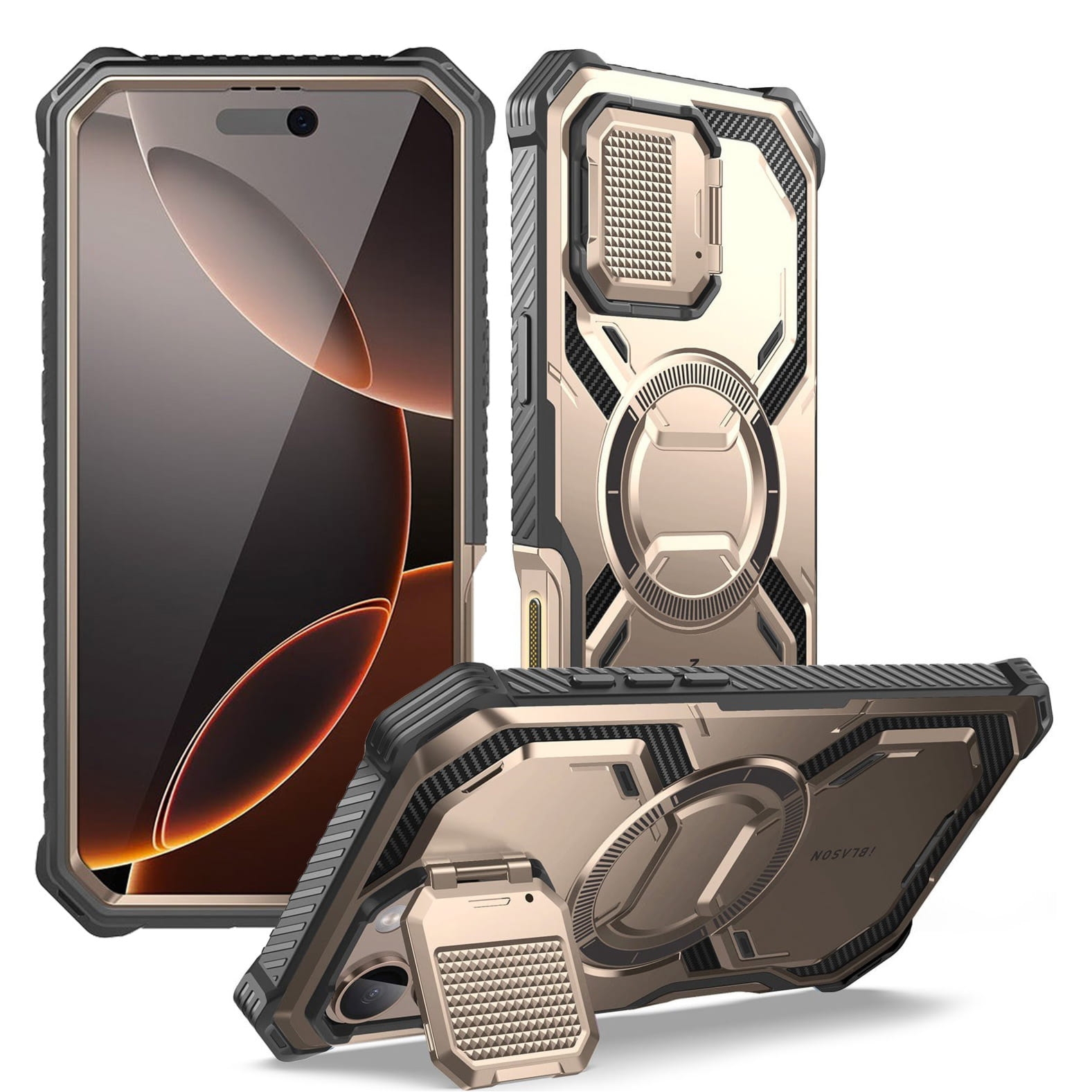 Etui pancerne Supcase i-Blason Armorbox Mag SP (CC) do iPhone 16 Pro Max, do MagSafe, różowozłote