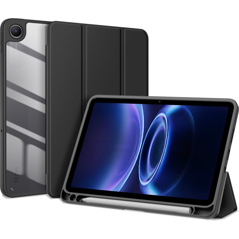 Etui z klapką Dux Ducis Toby do Redmi Pad 2 / Poco Pad C1,czarne