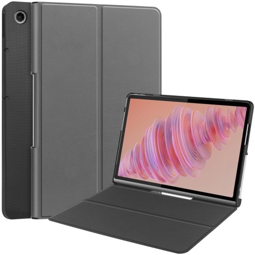 Image of Etui z klapką Bizon Case Tab Croc do Lenovo Tab Plus 11.5" 2024, szare