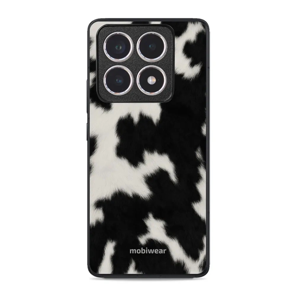 Etui ochronne do Xiaomi 14T, Mobiwear Glossy Case, krowie futerko
