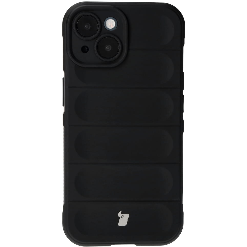 Image of Pancerne etui Bizon Case Tur do iPhone 15, czarne