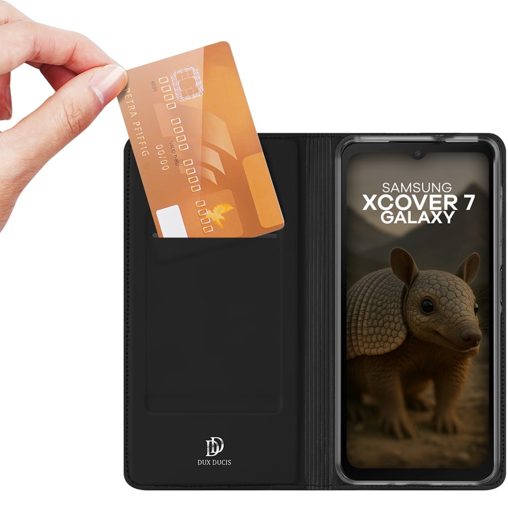 Etui z klapką Dux Ducis Skin Pro do Galaxy XCover 7 Pro, czarne