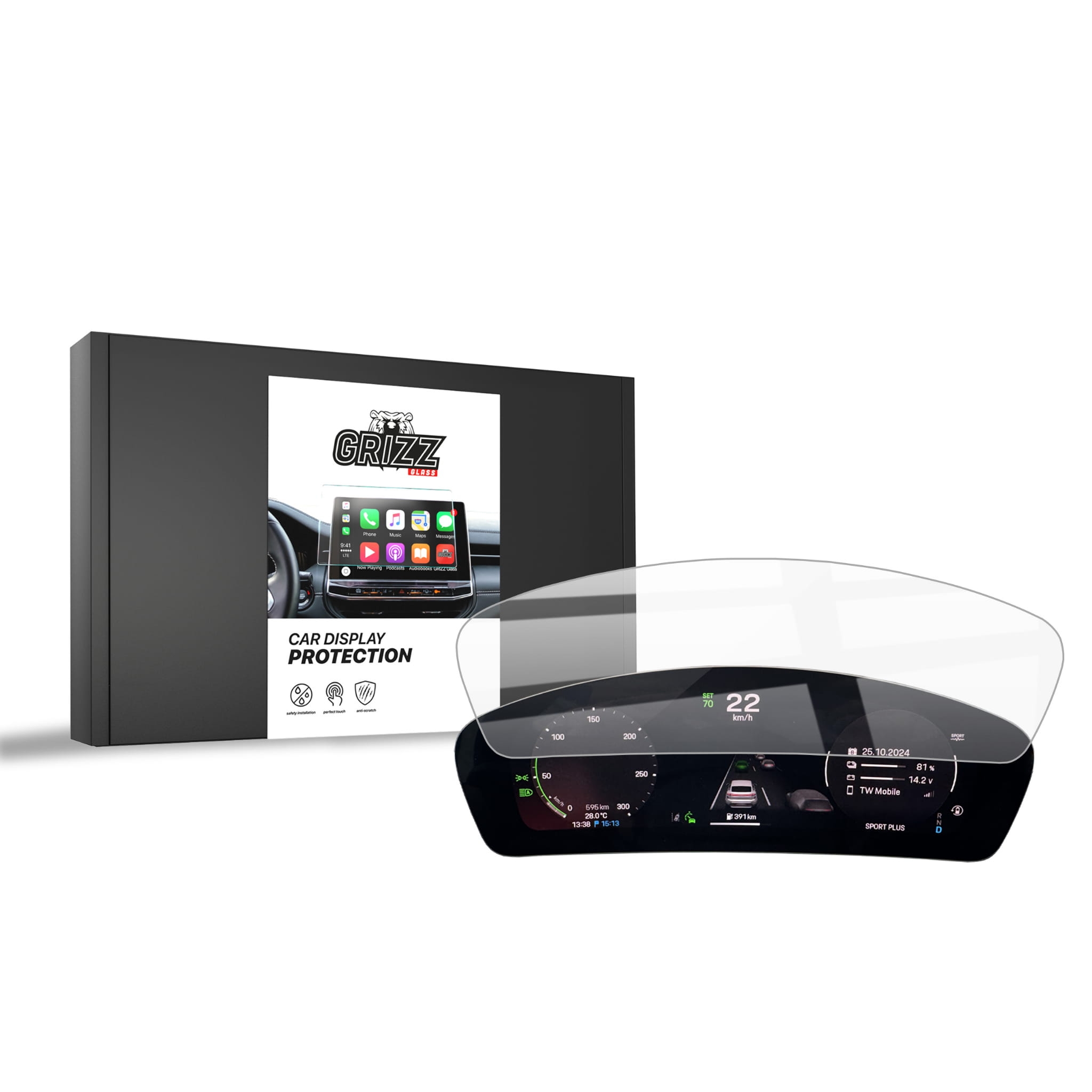 Image of Folia ceramiczna 2w1 Grizz Protector do Porsche Macan 4 Virtual Cockpit (2025)