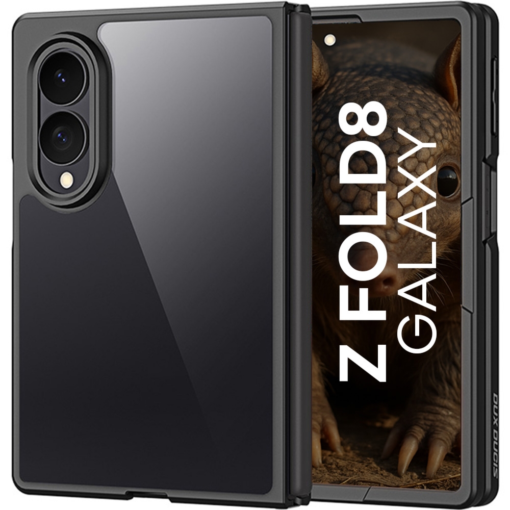 Etui Dux Ducis AIMO do Galaxy Z Fold8, przezroczyste z czarną ramką