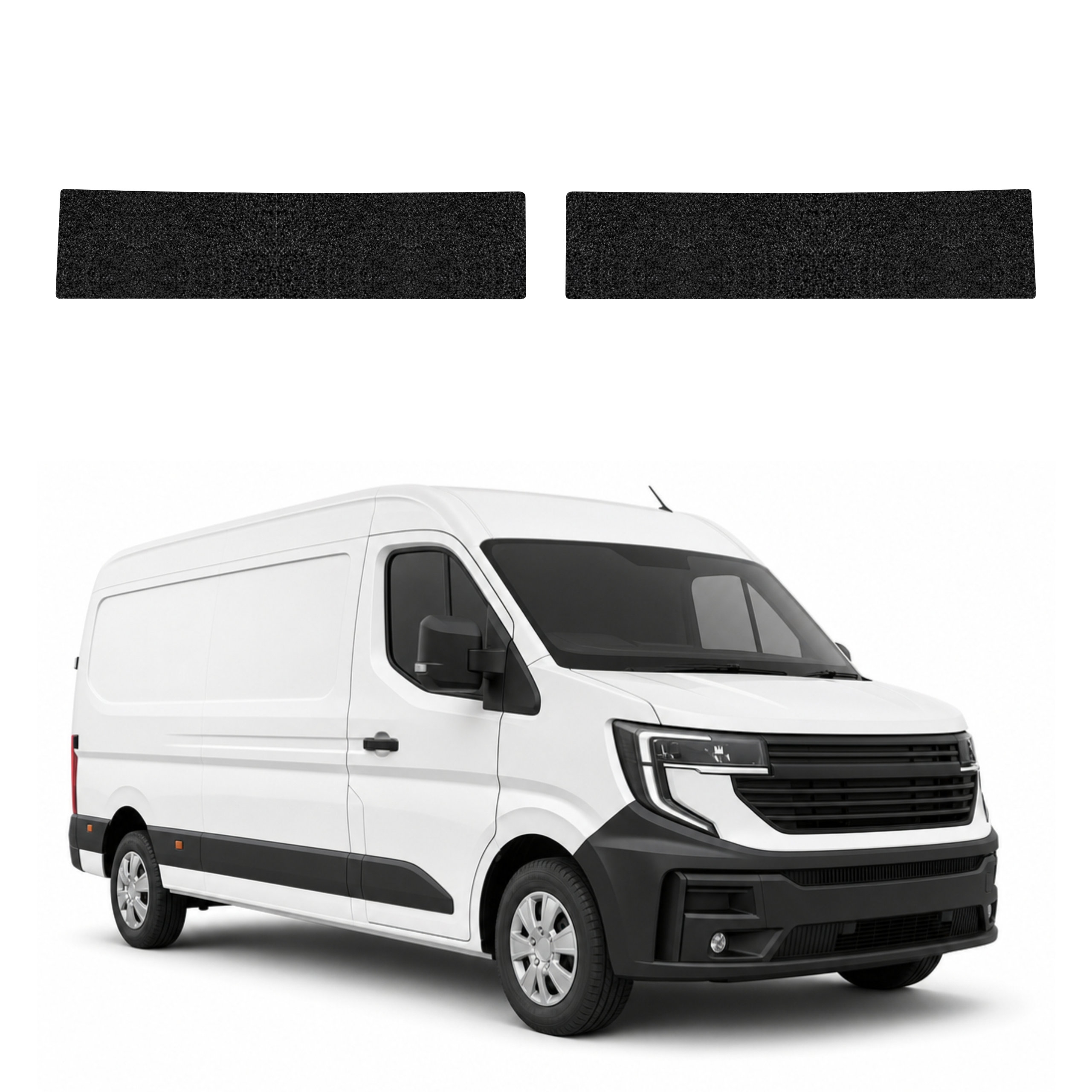 2w1 Czarna powłoka techniczna Grizz Protector na progi Renault Master 4 (2024-2026)