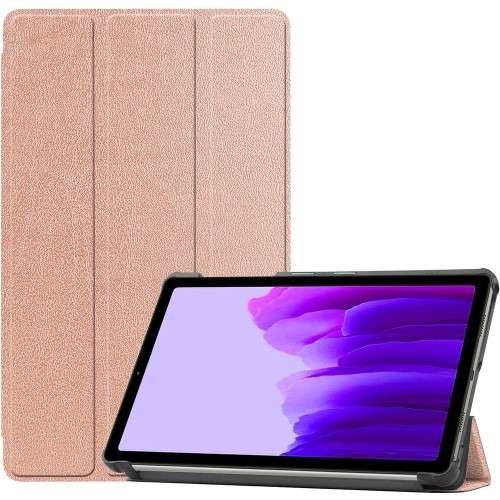 Image of Etui Bizon Case Tab Croc do Galaxy Tab A7 Lite, różowozłote