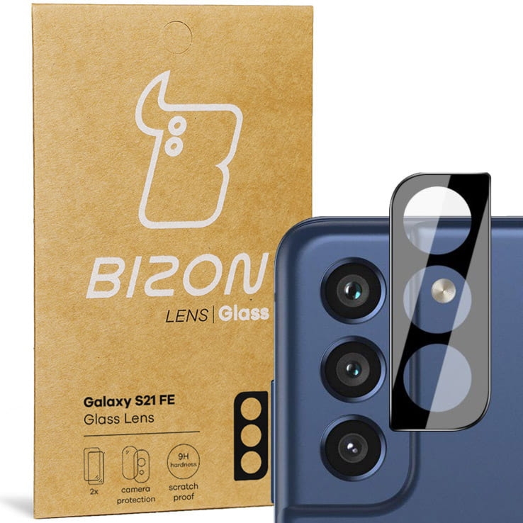Szkło na aparat Bizon Glass Silk Lens dla Galaxy S21 FE, 2 sztuki