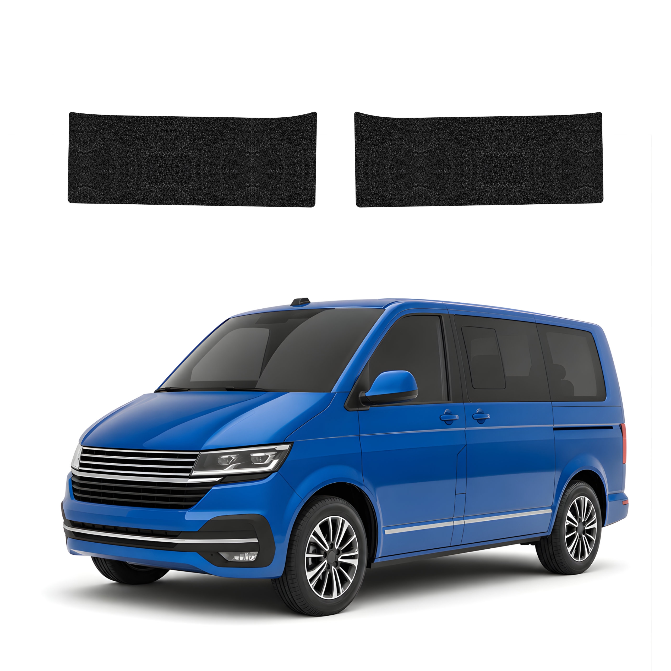 2w1 Czarna powłoka techniczna Grizz Protector na progi Volkswagen Transporter T6 (2015-2019)