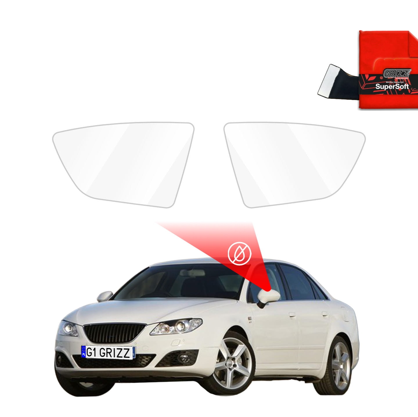 Folia przeciwdeszczowa Grizz Protector na lusterka do Seat Exeo (2008-2013)