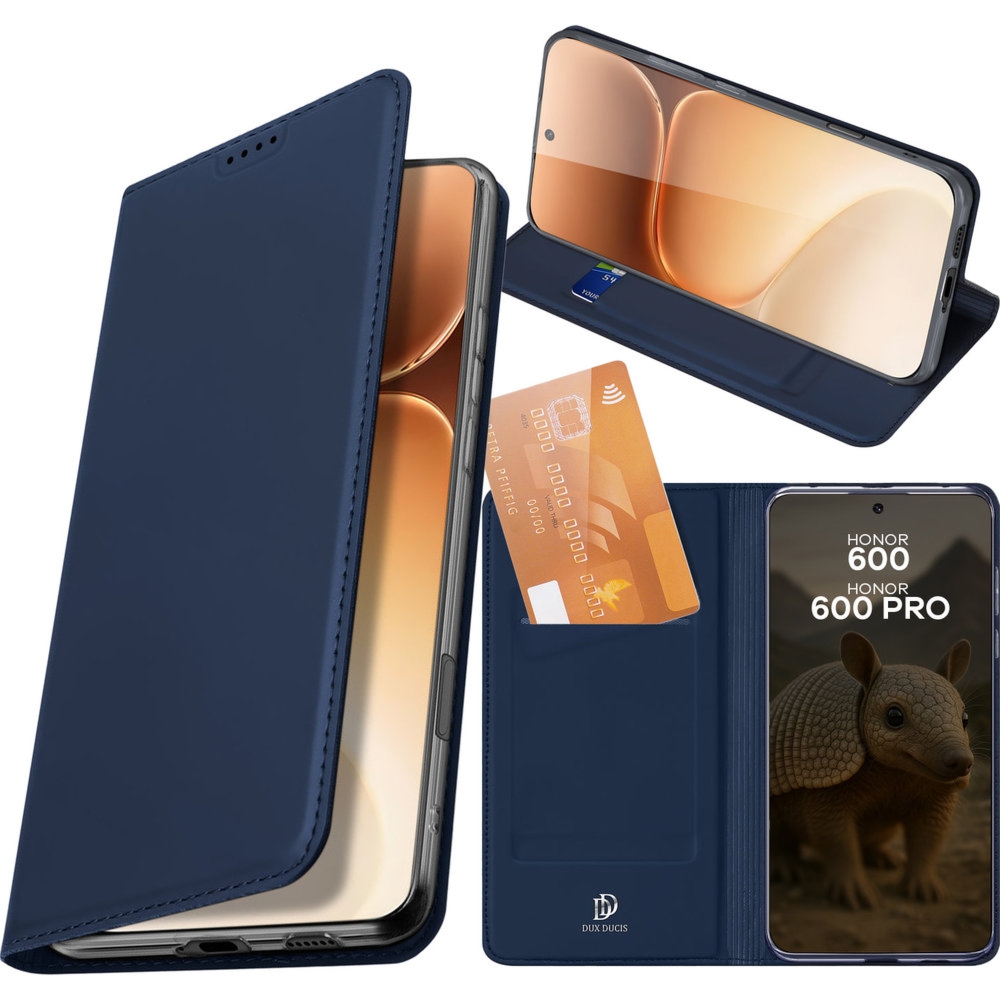 Etui z klapką Dux Ducis Skin Pro do Honor 600 5G / 600 Pro 5G, granatowe