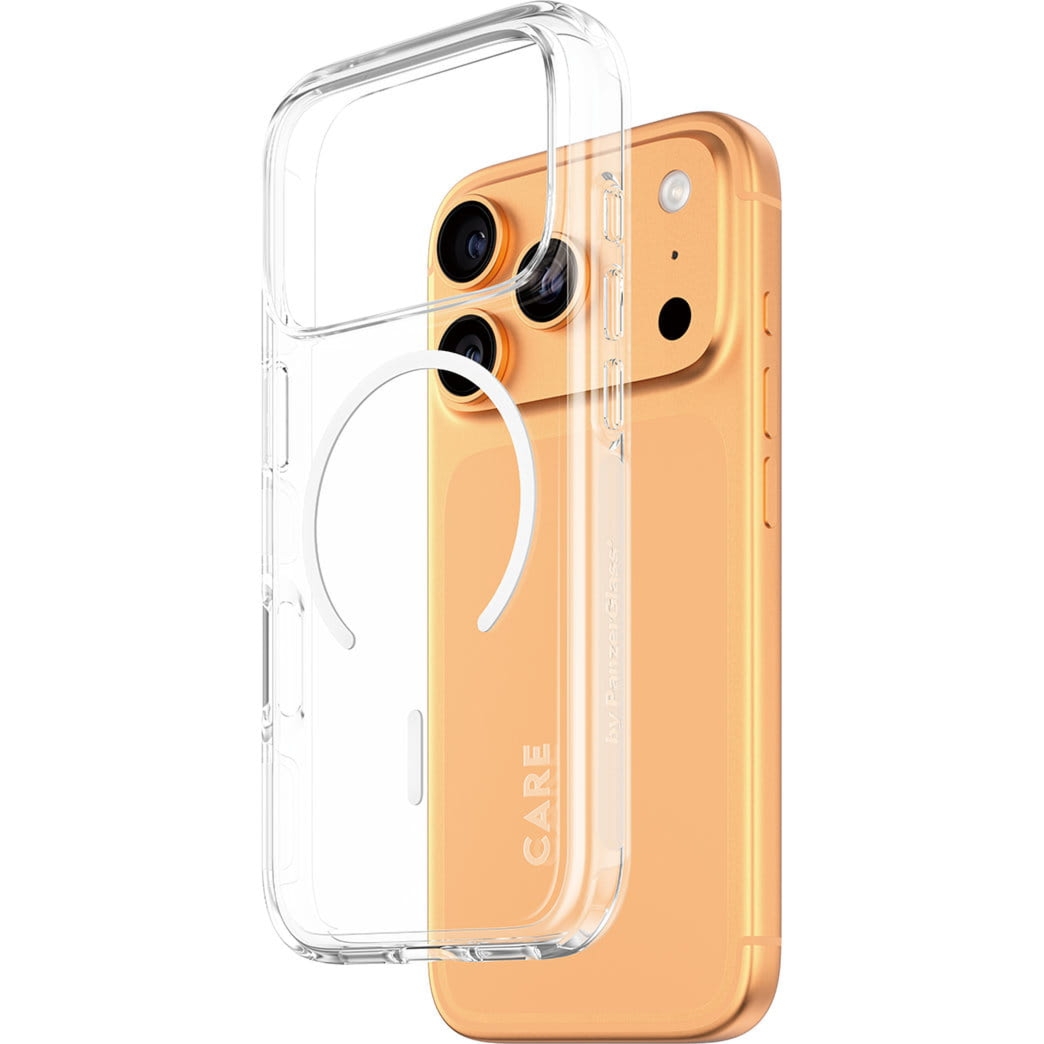 Etui CARE by PanzerGlass Flagship Urban Explorer do MagSafe do iPhone 17 Pro, przezroczysto-białe