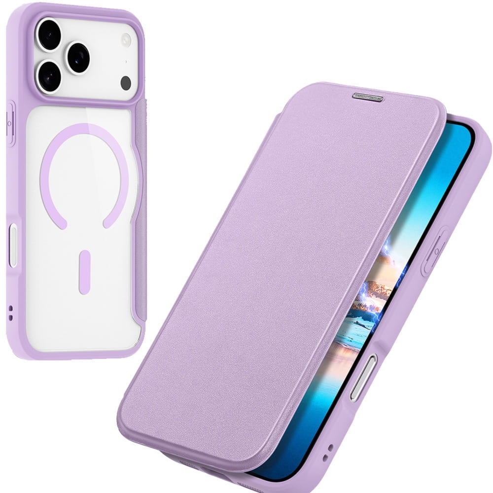 Etui Dux Ducis Skin X Pro Magnetic do iPhone 17 Pro Max do MagSafe, przezroczysto-fioletowe