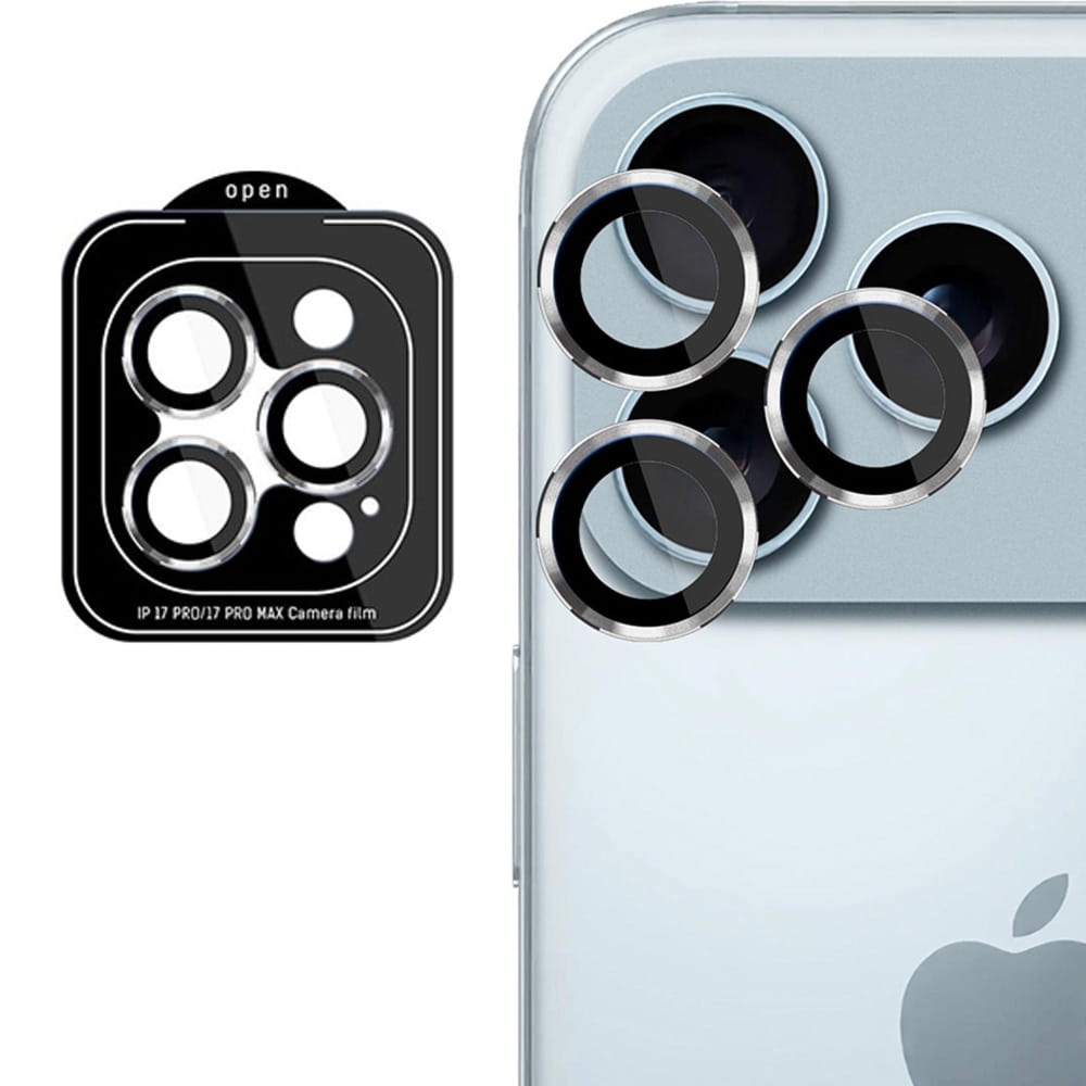 Osłona na aparat 3mk Lens Protection Pro do iPhone 17 Pro Max / 17 Pro, srebrne