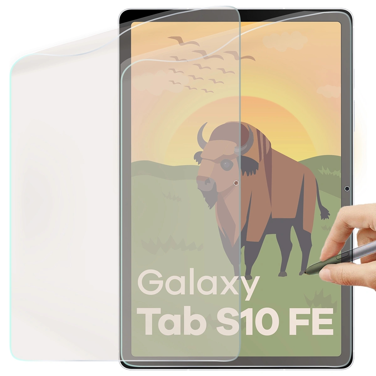 Image of Folia matowa Bizon Glass Tab Film Sun do Galaxy Tab S10 FE, 2 sztuki