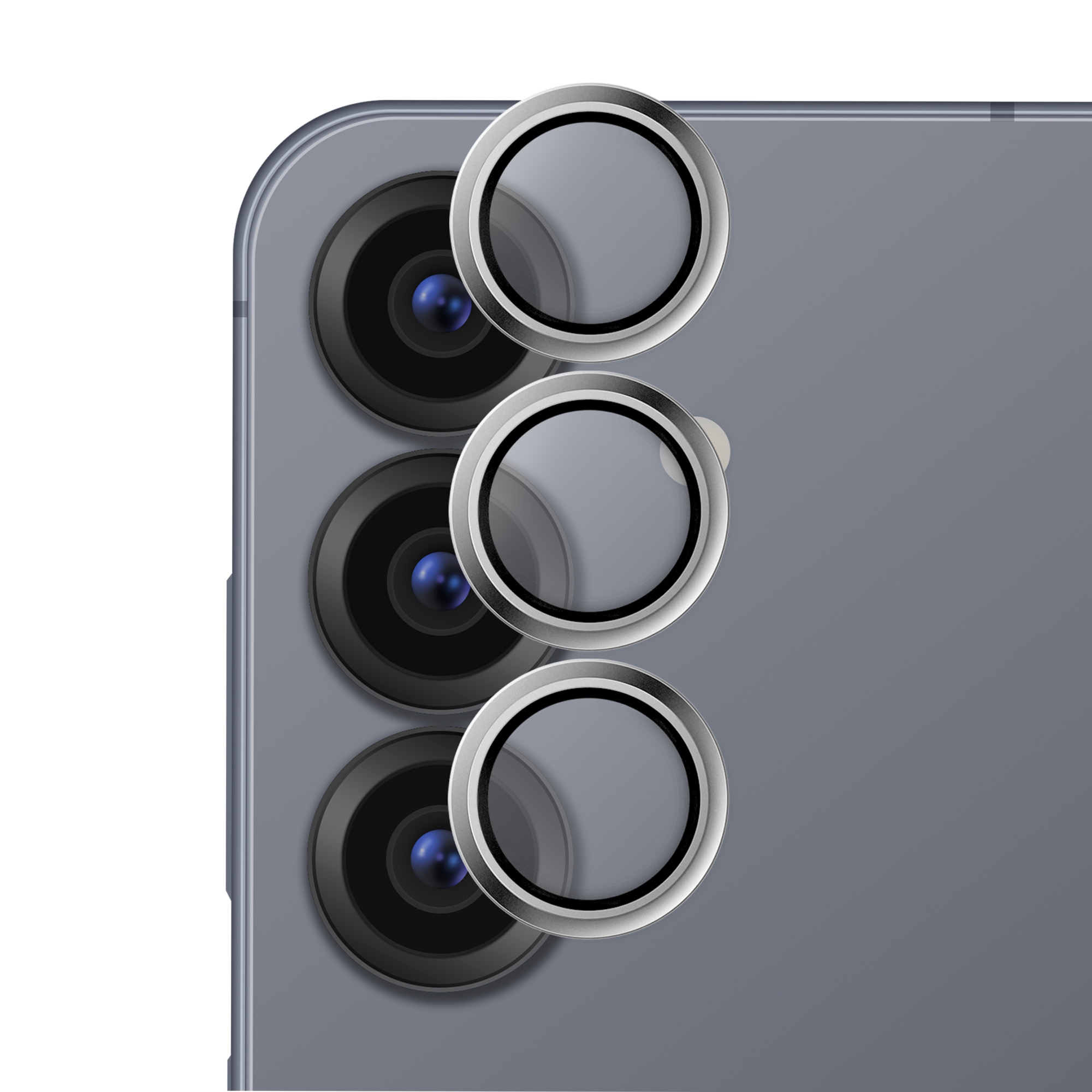 Szkło na obiektyw aparatu Hammer Glass Lens Protector do Galaxy S24 Ultra, czarne