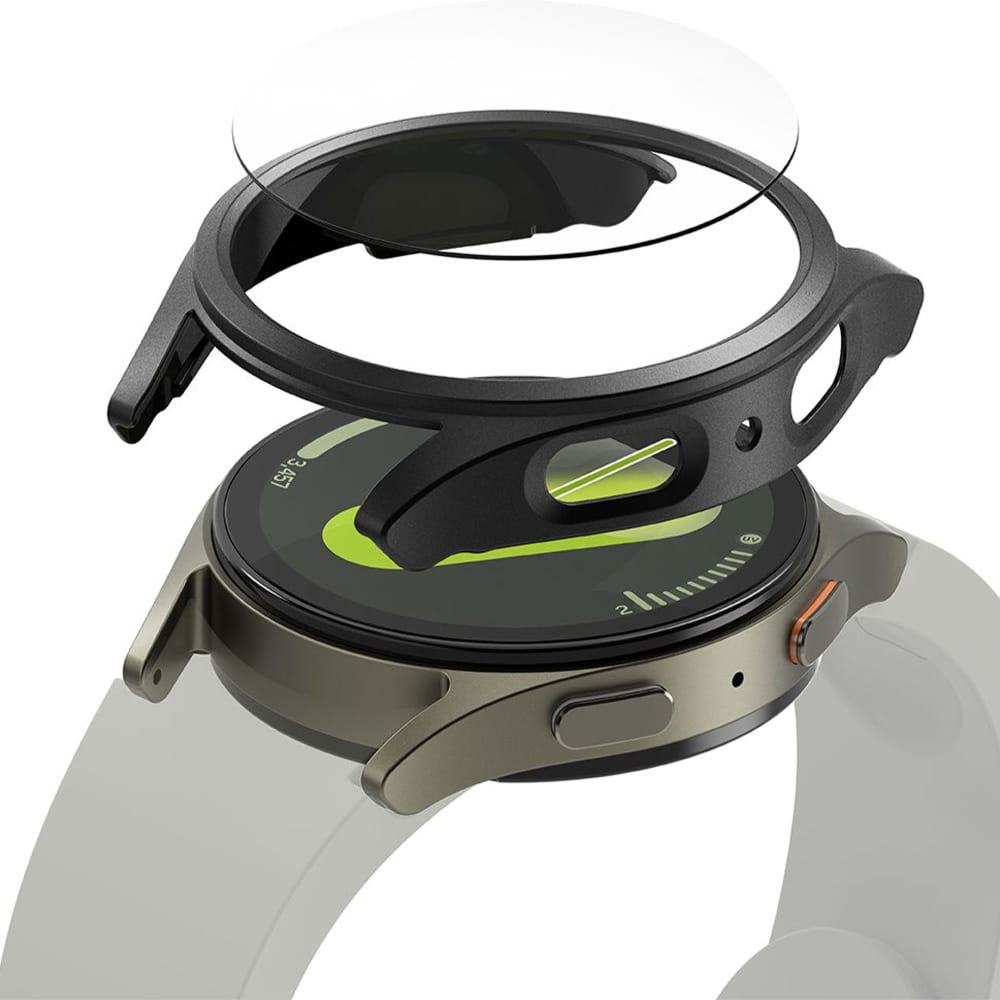 OUTLET: Etui + szkło Ringke Slim & Tempered Glass do Galaxy Watch 7 44mm, czarne