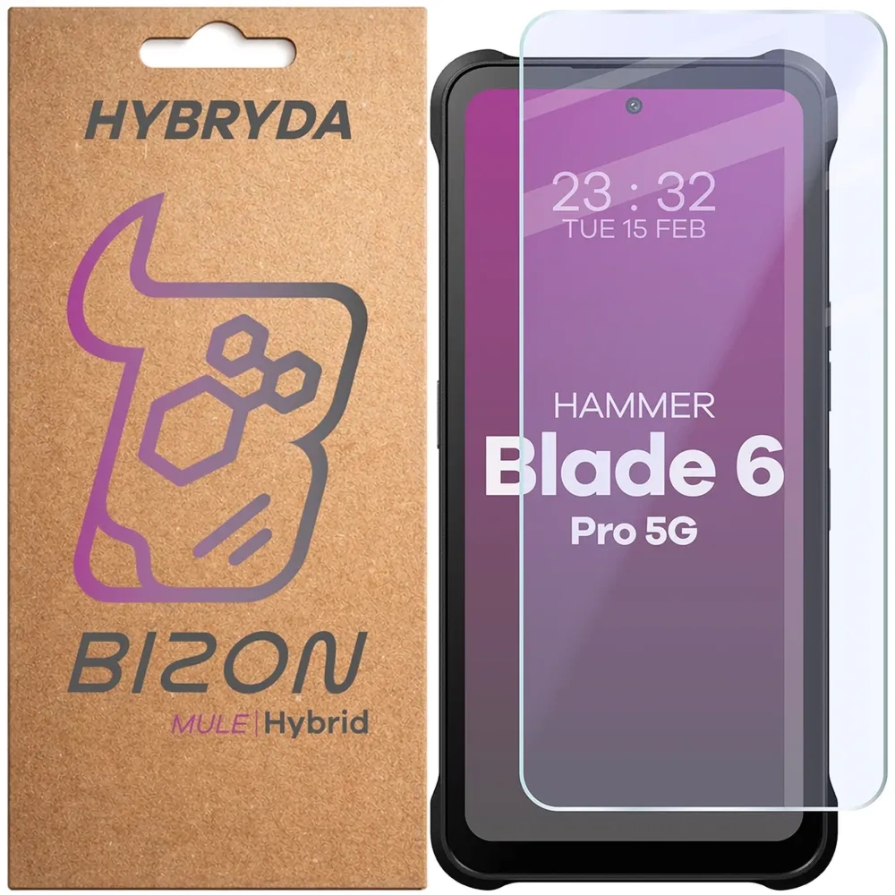 Elastyczne szkło hybrydowe Bizon Hybrid Mule do Hammer Blade 6 Pro 5G
