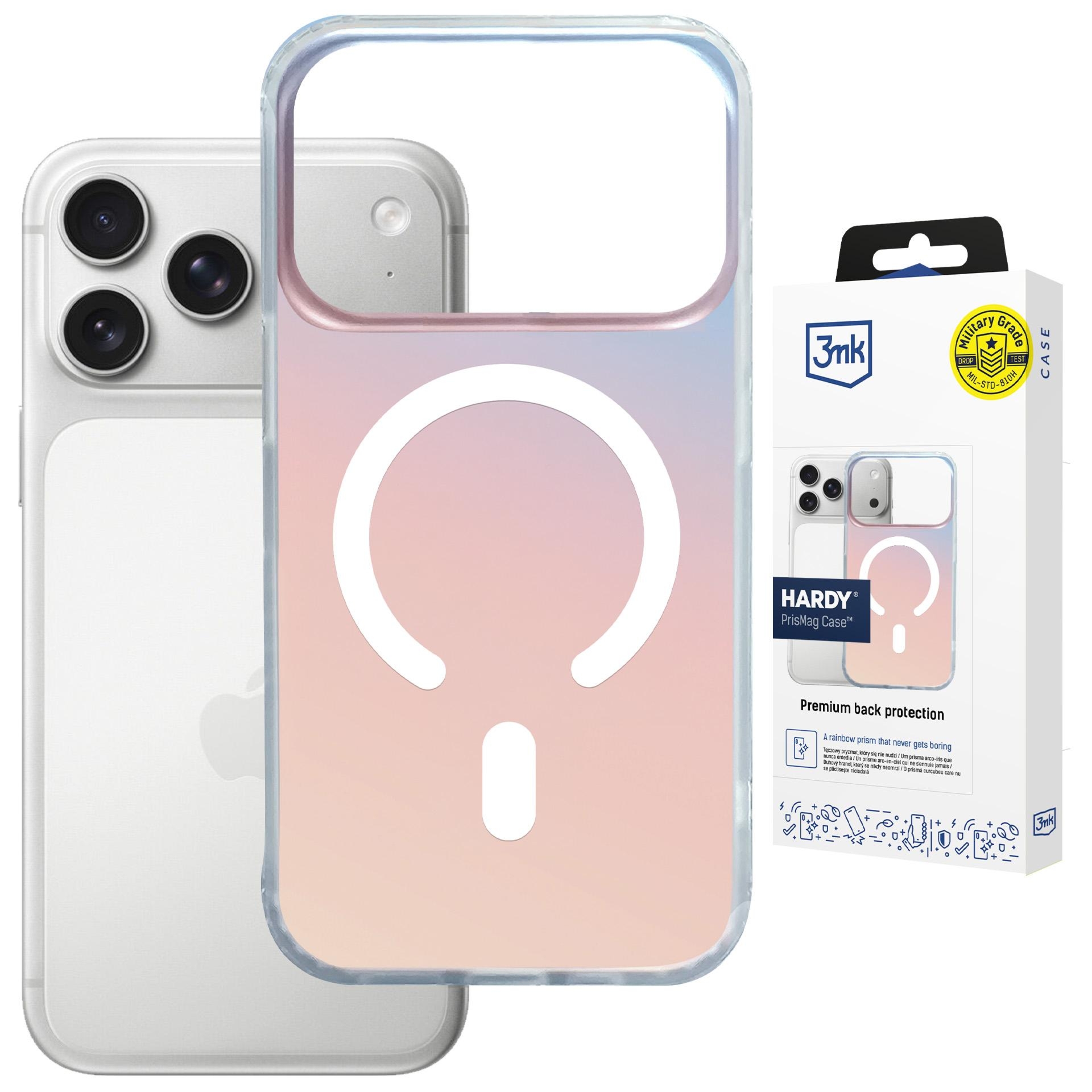 Etui holograficzne 3mk Hardy PrisMag do MagSafe do iPhone 17 Pro Max