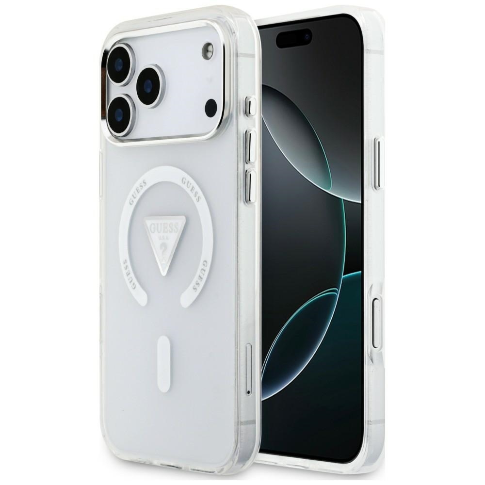 Etui Guess IML Gradient Triangle Logo do iPhone 18 Pro Max / 17 Pro Max do MagSafe, przezroczyste