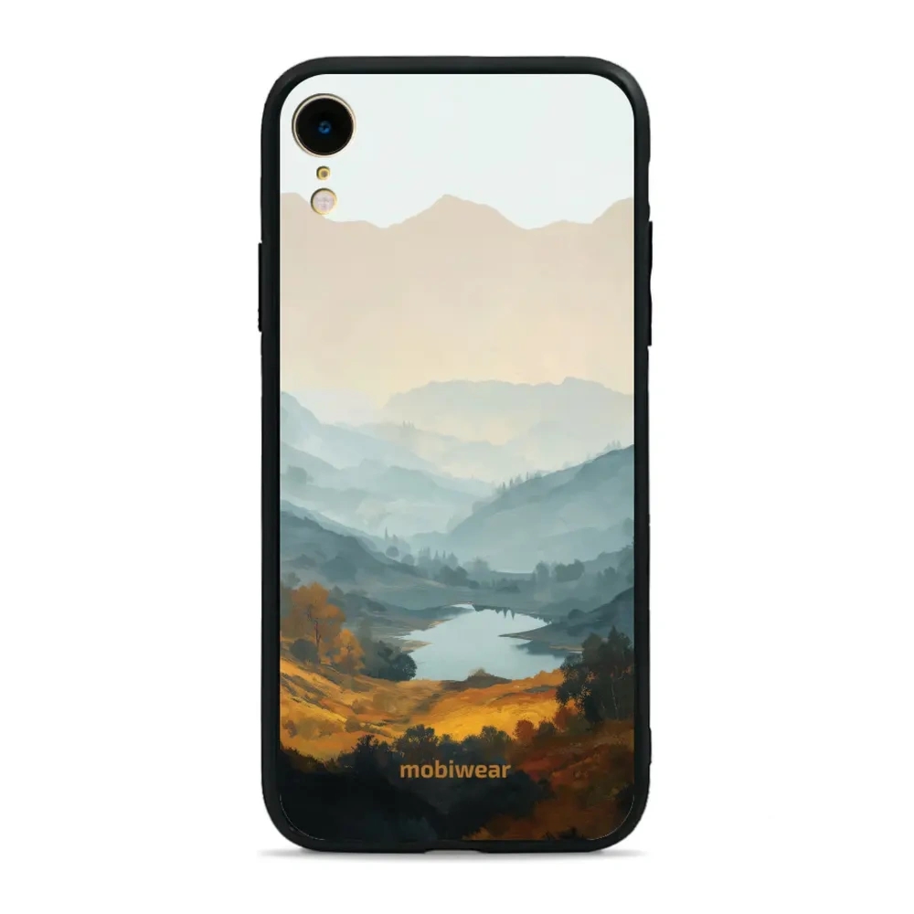 Etui ochronne do iPhone XR, Mobiwear Glossy Case, jezioro w dolinie