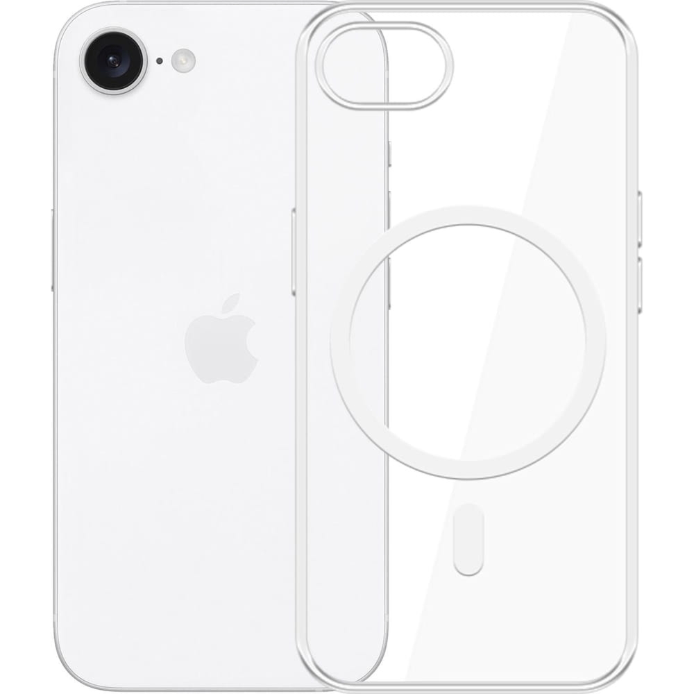 Etui 3mk Clear MagCase do MagSafe do iPhone 17e / 16e, przezroczyste
