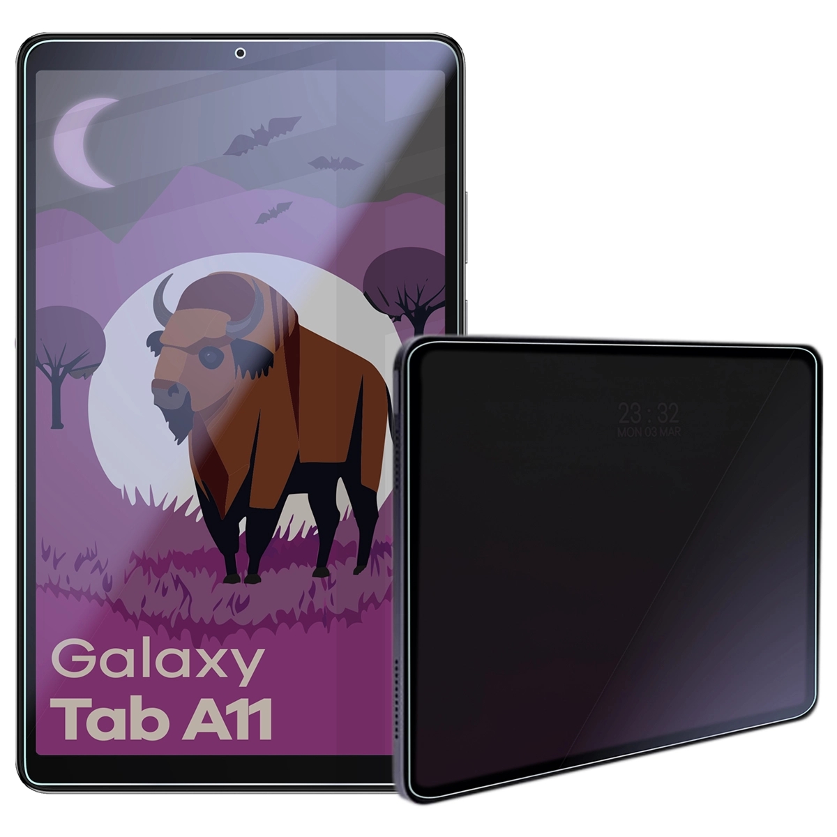 Prywatyzujące szkło hybrydowe Bizon Tab Hybrid Shadow do Samsung Galaxy Tab A11, matowe