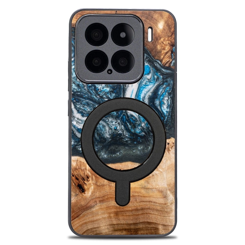 Drewniane etui do Xiaomi 15, Bewood Unique Planets Ziemia do MagSafe