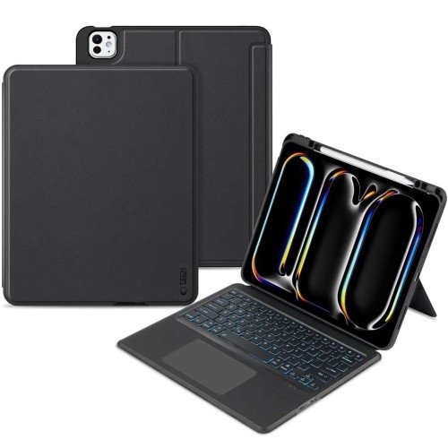 Image of Etui z klawiaturą Bluetooth Tech-Protect ScMag Pen do iPad Pro 13" 7 gen. 2024, czarne