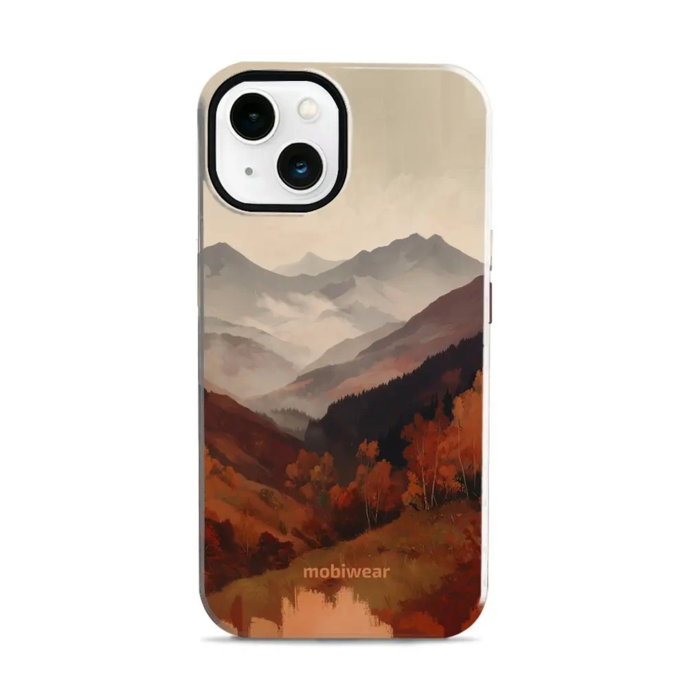 Etui ochronne do iPhone 13, Mobiwear Elite Pro MagSafe, mglista dolina w górach