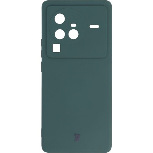Image of Etui Bizon Case Silicone Sq do Vivo X80 Pro, ciemnozielone